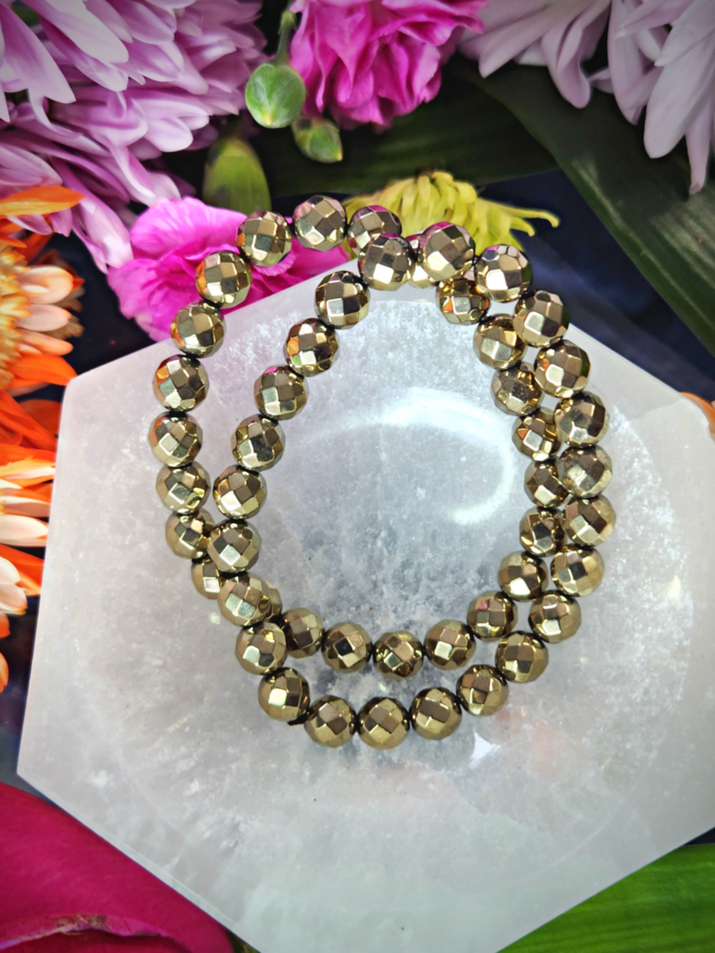 Pyrite Bracelet 7.5MM