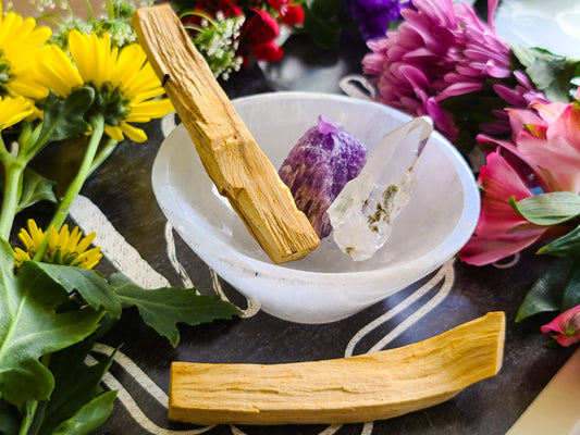 Circular Selenite Bowls